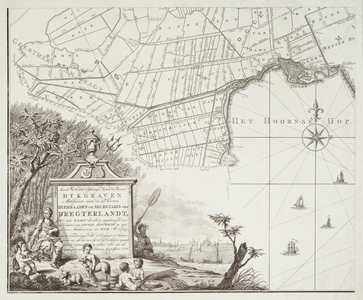 1s7 Nieuwe kaart van het dijkgraafschap Dregterland, 1775