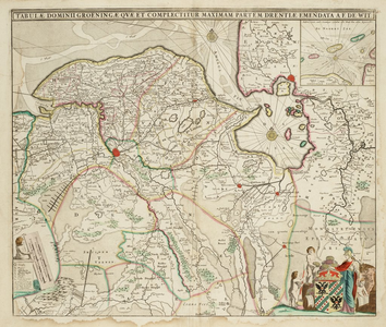 1u85 Tabulae dominii Groeningae quae et Complectitur Maximam Partem Drentiae, 1680?