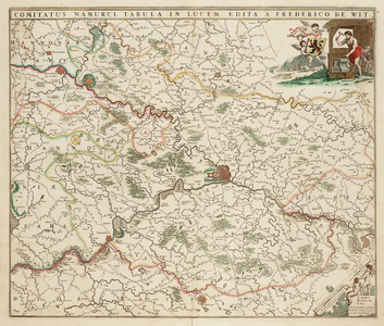 1u96 Comitatus Namurci tabula in lucem edita, 1680?