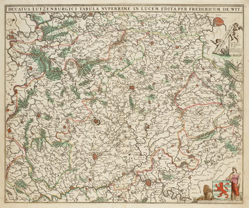 1u97 Ducatus Lutzenburgici tabula Nvperrime in lucem edita, 1680?