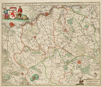 1u98 Tabula ducatus Limburch et comitatus Valckenburch in lucem edita, 1680?
