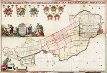 1v1-8 Nieuwe kaarte van het dijkgraafschap Dregterlandt MDCCXXXIII, 1723
