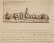 4e40 Oosterleek : hervormde kerk en omgeving, 1744?