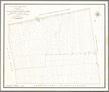 4q12 Kaart van Oudijk : Sectie C van de gemeente Westwoud, Binnewijzend en Oudijk, 1824