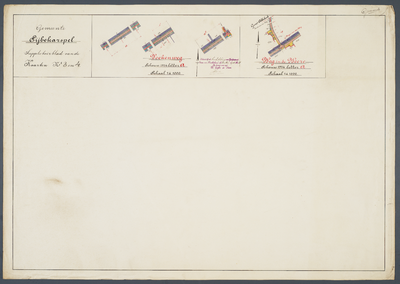 5h22 Gemeente Sijbekarspel : Suppletoirblad van de Kaarten No. 3 en 4, 1914
