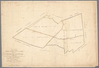 5h35 Kaart van de gemeente Sijbekarspel en Benningbroek, 1826