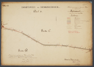 5h8 Kaart aanduidende de ligging der wegen in de Gemeente Sijbecarspel : Behoort bij den Ligger der Wegen, 1895