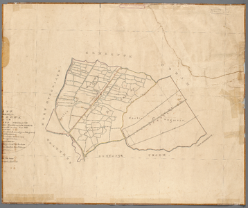 5i26 Kaart van de gemeente van Hensbroek : Opgemaakt, in den Jare 1825, 1826