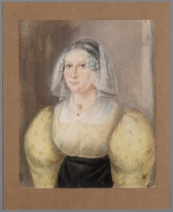 65h209 Fokeltje Thomas de Boer te Sloten (Friesland) in trouwkostuum 1833, 183-?