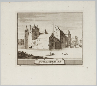 65h46 Het Huis Assemburg : op de rechter syde en van vooren, 17-