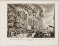 65h59 De Kapel, te Alkmaar, in brand, op den 21 van Oegstmaand des jaers 1760, 1760, 21 augustus