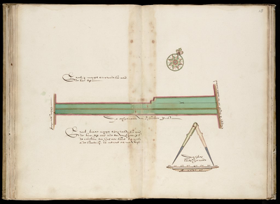 65j209(28) Kaartboek van de landerijen in eigendom van het Weeshuis te Hoorn, blad 28, 1640