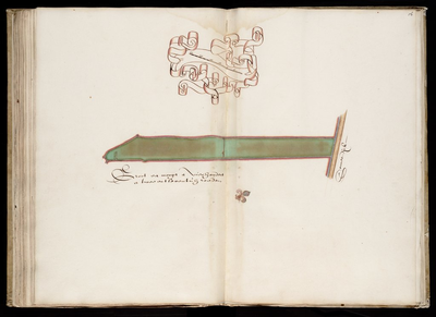 65j209(56) Kaartboek van de landerijen in eigendom van het Weeshuis te Hoorn, blad 56, 1647