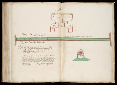65j209(62) Kaartboek van de landerijen in eigendom van het Weeshuis te Hoorn, blad 62 : Germit Angeleslant, 1647/1711