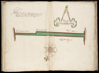 65j209(8) Kaartboek van de landerijen in eigendom van het Weeshuis te Hoorn, blad 8, 1640