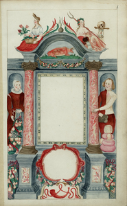 65j210 Kaartboek van de landerijen in eigendom van het Weeshuis te Hoorn, 1640/1647/1675/1676/1683/1686