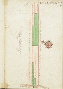65j211(35) Kaartboek van Kerkenarmenfonds te Hoorn : No. 35 : een akker aan de Dorpsweg en Pieter Grislant, 1603
