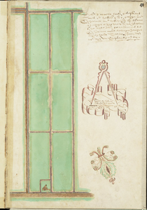 65j211(41) Kaartboek van Kerkenarmenfonds te Hoorn : No. 41 : dese 2 cavelen lants geteykent met de letter 4 ende 5 ...