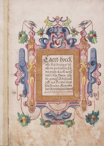 65j211 Caert-boeck ofte beschrijvinge van alle die particuliere landen van de kercken-armen deser stede Hoorn, also die ...