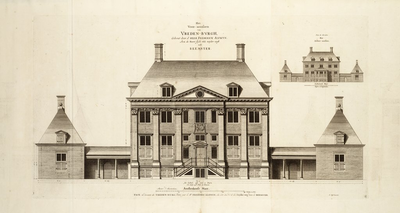 66a8(4) Het Voor-aensien van Vreden-burgh, Gebout door d' Heer Frederick Alewyn : Aen de Noort sÿde vande zuÿder-wegh ...