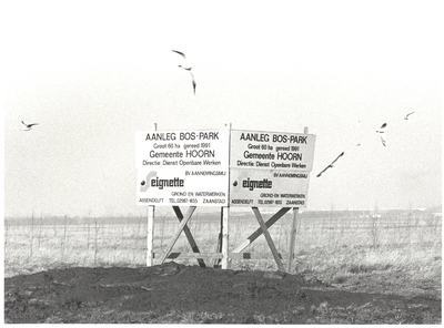 foto-14297 Hoorn : aanleg produktiebos aan de Lageweg, 1989
