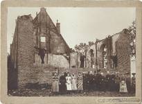 foto-14827 Hervormde kerk van Wervershoof na de brand van 2 september 1908 , 1908