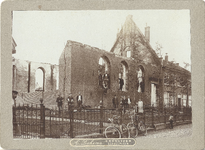 foto-14828 Hervormde kerk van Wervershoof na de brand van 2 september 1908 , 1908