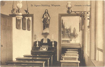 foto-16617 St. Agnes - Stichting, Wognum Gedeelte v.d. Kapel, ca. 1920