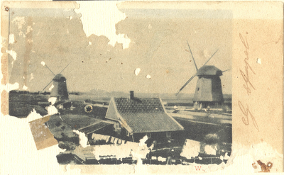 foto-18181 Watermolens van de polder Wijdenes en Oosterleek, 1900