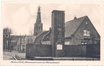 foto-20514 Medemblik, Monument aan de Nieuwstraat., 1945