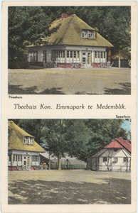 foto-27010 Theehuis Kon. Emmapark te Medemblik, ca. 1930