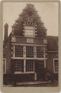 30201 Trapgevel (anno 1623) Breedstraat 32 te Enkhuizen omstreeks 1900, 1900