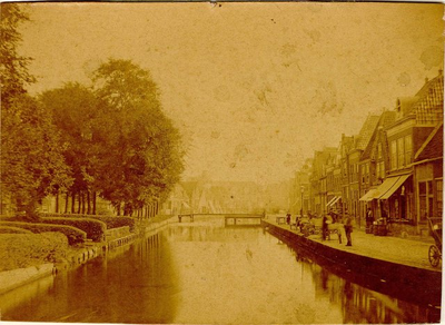 foto-303 Thans gedempte Turfhaven vanaf het Dal richting Gouw, 1878