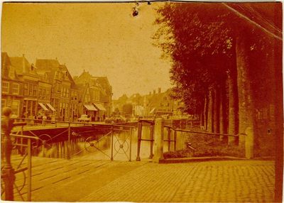 foto-305 Thans gedempte turfhaven, gezicht op 't Breed vanaf het Dal, 1878