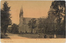 foto-31259 Wognum, R.K. Kerk en Pastorie, 1906