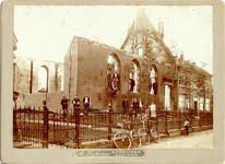 foto-3177 Hervormde kerk van Wervershoof na de brand van 2 september 1908 , 1908