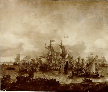 foto-403 Slag van Bossu op de Zuiderzee voor Hoorn in 1573, 1573