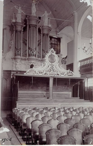 foto-5559 Hoorn : interieur Lutherse kerk aan de Ramen, 1908