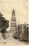 foto-5821 De Zuider of Sint Pancrastoren besteigerd voor de restauratie Juni (08.), 1908