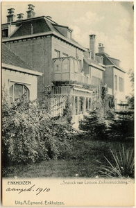 foto-5828 Enkhuizen : Snouck van Loosen Ziekeninrichting, ca. 1900