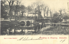 foto-9309 Banebrug en Hoogeweg. Medemblik, ca. 1900