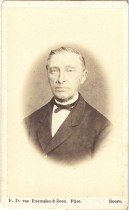 foto-16831 Portret van Pieter Messchaert omstreeks 1874, 187-?