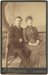 foto-16890 Johannes Messchaert en Johanna Alma in 1885 : engagementsfoto, 1885