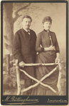 foto-17019 Johannes Messchaert en Johanna Alma in 1885 : engagementsfoto, 1885