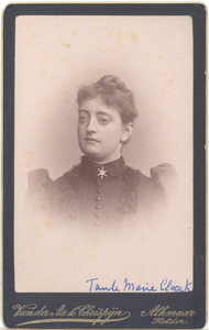 foto-20374 Portret van Maria Margaretha Cloeck, ca. 1881