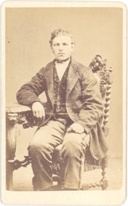 25172 Portret van, vermoedelijk, P. de Geus, 187-?