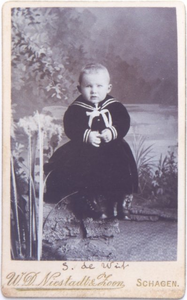 foto-25868 Portret van Simon de Wit, zoon van Andries de Wit en Antje Zuurbier, omstreeks 1890, 189-?