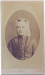 foto-25876 Portret van Wilhelmina Catharina Zuurbier omstreeks 1890, 189-?