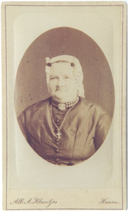 foto-25902 Portret van Grietje Klaver (1832-1886), ca. 1883