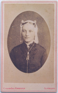 foto-25918 Portret van Cornelia Zuurbier omstreeks 1885, 188-?